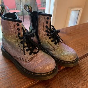 Sparkle Rainbow Docs Dr Martens Kids Youth 1460s